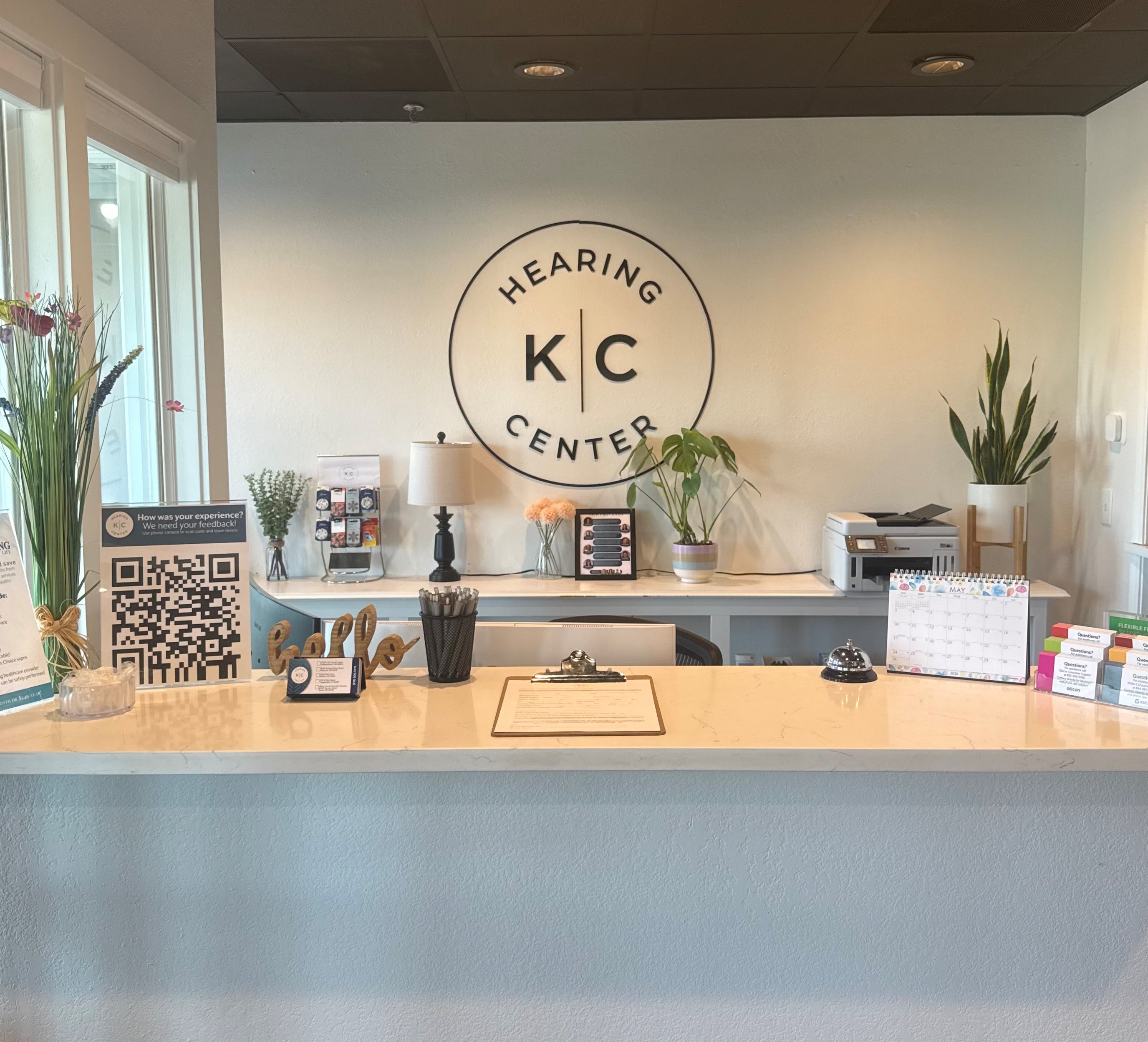 Independence front desk at KC Hearing Center